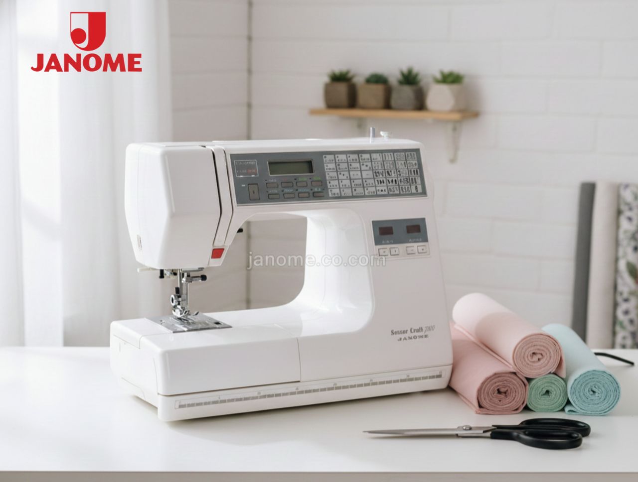 چرخ خیاطی و گلدوزی ژانومه استوک ژاپن مدل 7300